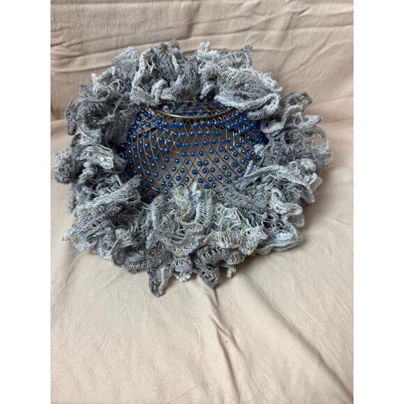 Flirty Ruffle Scarf Infinity scarf cowl neck scarf Frilly Scarf Crochet Handmade - Picture 9 of 9